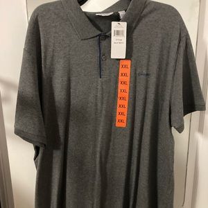 NWT Calvin Klein Liquid Touch Polo Gray Size XXL